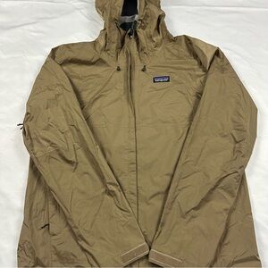 Patagonia Brown Hooded Raincoat